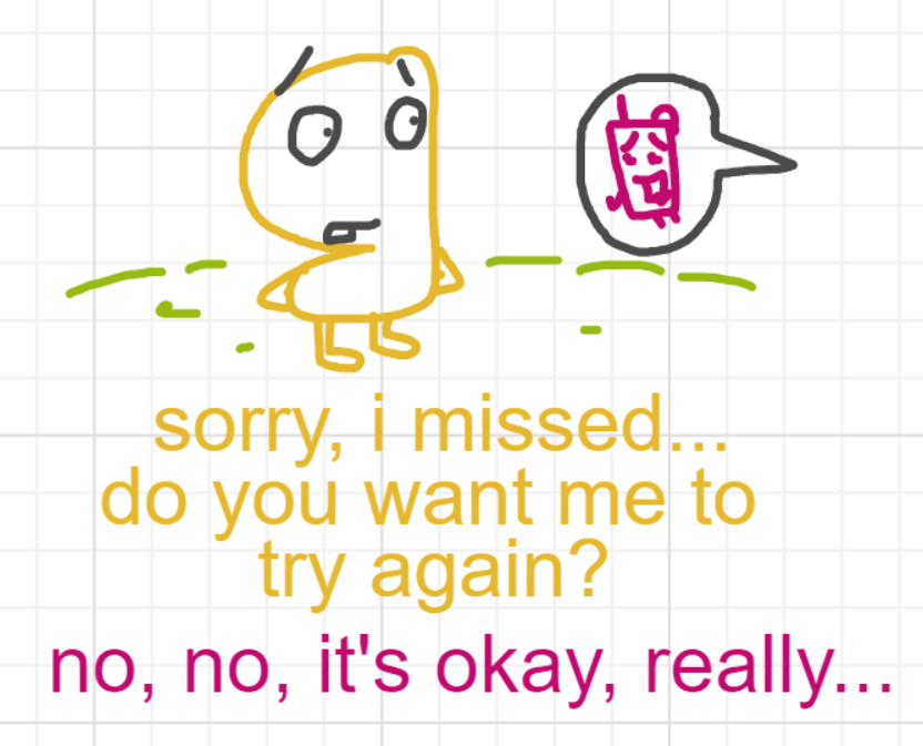 A panel from What's The Point, episode five of the Board Boards object show by Furretwalk/WalkingFurret.